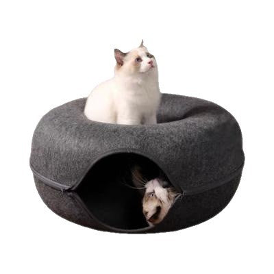 Removable-cleaning felt cat bed