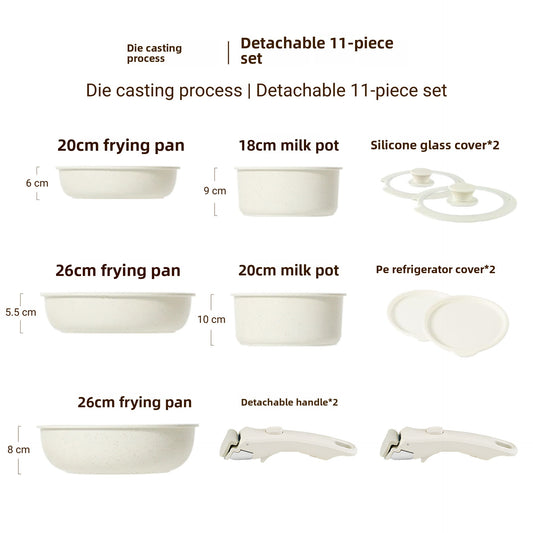 Removable Handle Non-Stick Pot