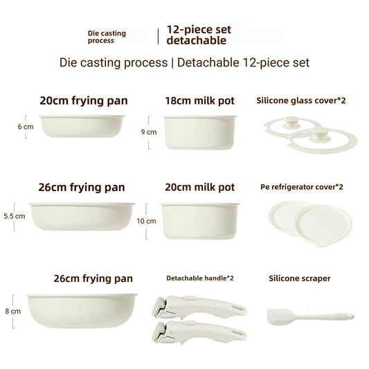 Removable Handle Non-Stick Pot
