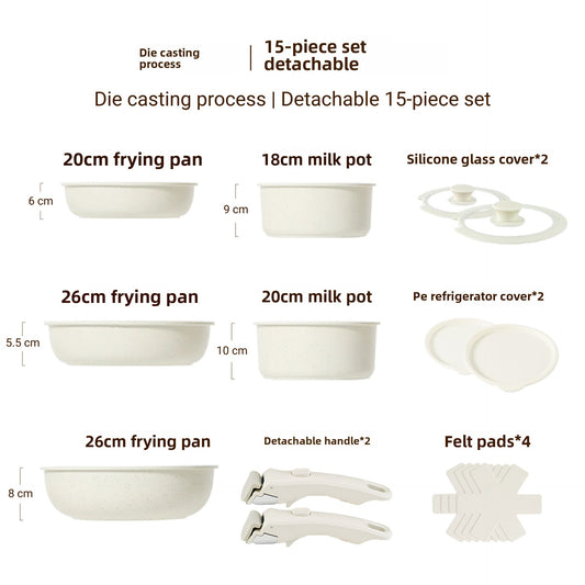 Removable Handle Non-Stick Pot