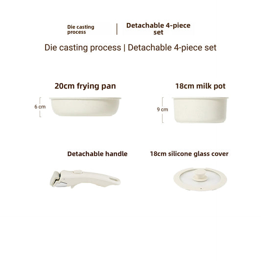 Removable Handle Non-Stick Pot