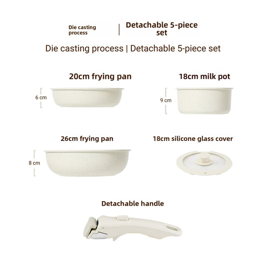 Removable Handle Non-Stick Pot