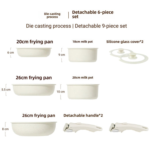 Removable Handle Non-Stick Pot
