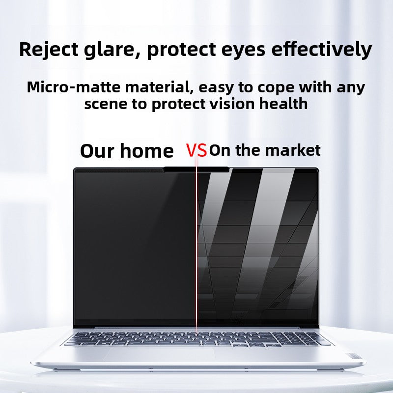 Removable magnetic privacy screen protector for laptops