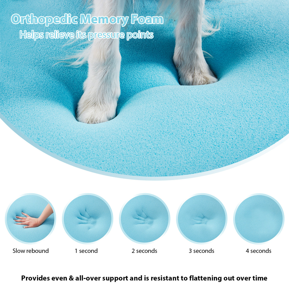 Removable Memory Foam Pet Bed