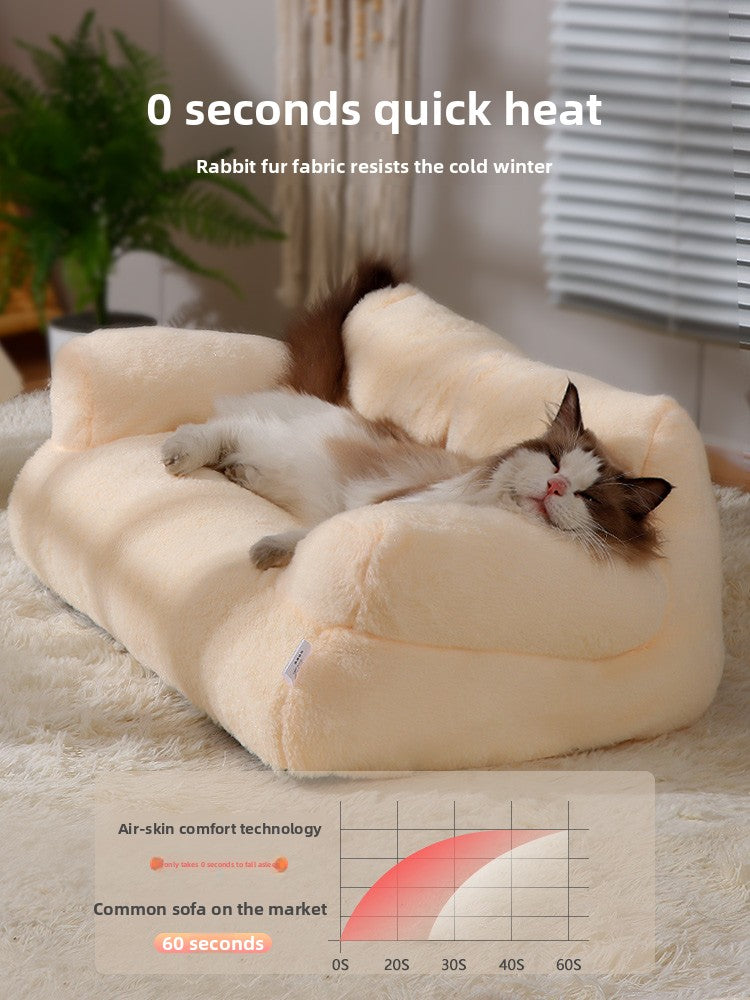 Removable Washable Cat Dog Pet Bed