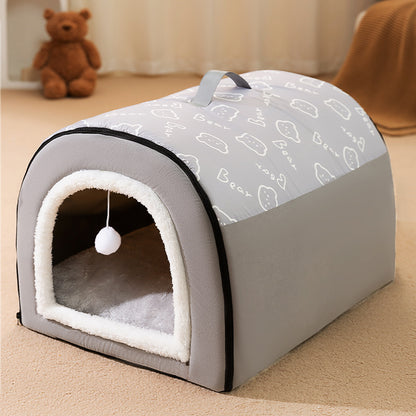 Removable Washable Dog House Pet Bed