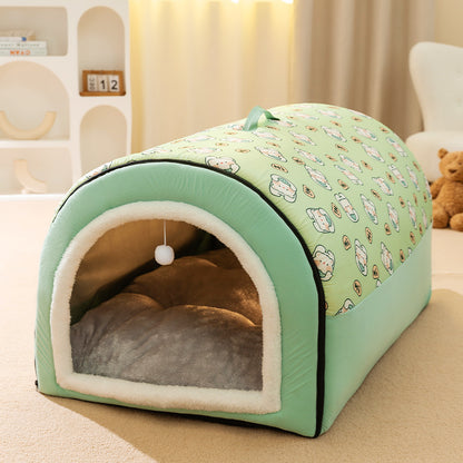 Removable Washable Dog House Pet Bed