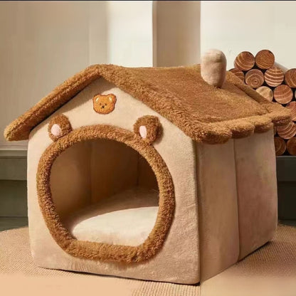 Removable Washable Enclosed Pet Bed