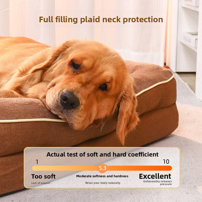 Removable Washable Memory Foam Pet Sofa Bed for Medium Large Dogs