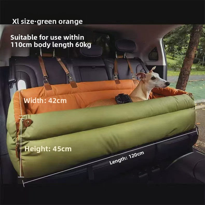 Removable Washable Pet Car Bed for Cats and Dogs