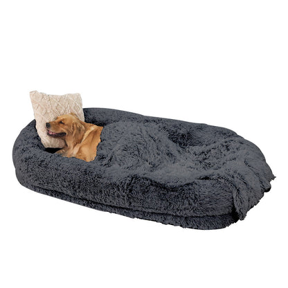 Removable Washable Plush Pet Bed with Pillow