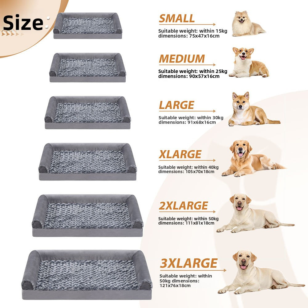 Removable Washable U-Shape Pet Sofa Bed