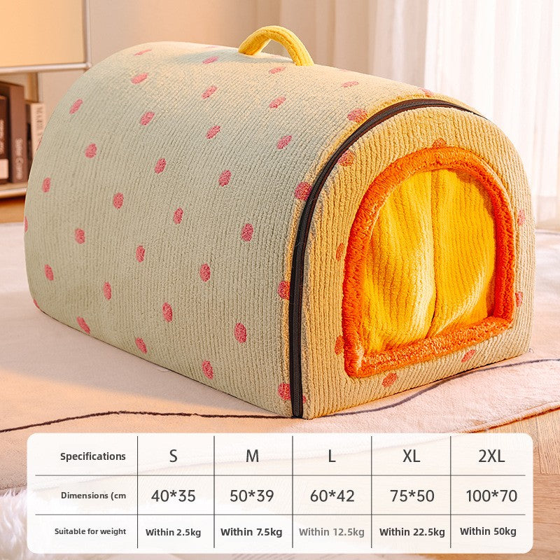 Removable Washable Warm Pet Nest for Cats and Dogs