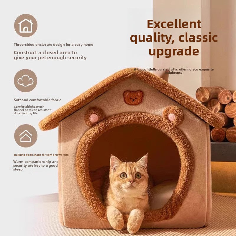 Removable Washable Winter Warm Pet Kennel