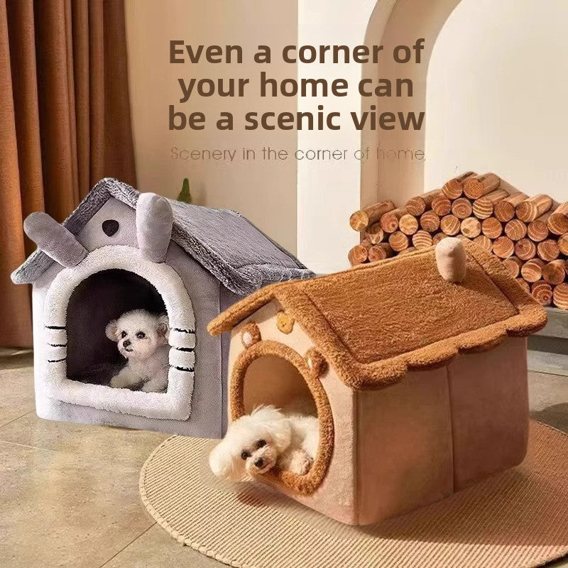 Removable Washable Winter Warm Pet Kennel
