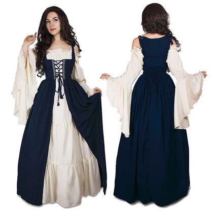 Renaissance Vintage Dress with Vest