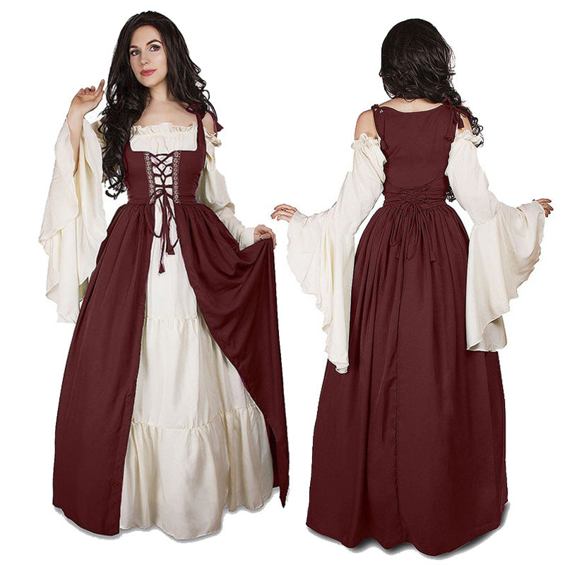 Renaissance Vintage Dress with Vest