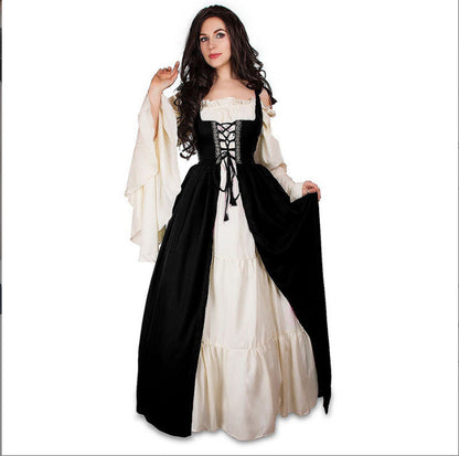 Renaissance Vintage Dress with Vest