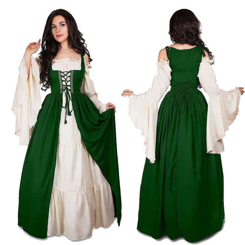 Renaissance Vintage Dress with Vest