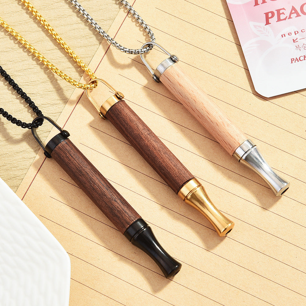 Replaceable Flavor Smoking Cessation Necklace Inhaler