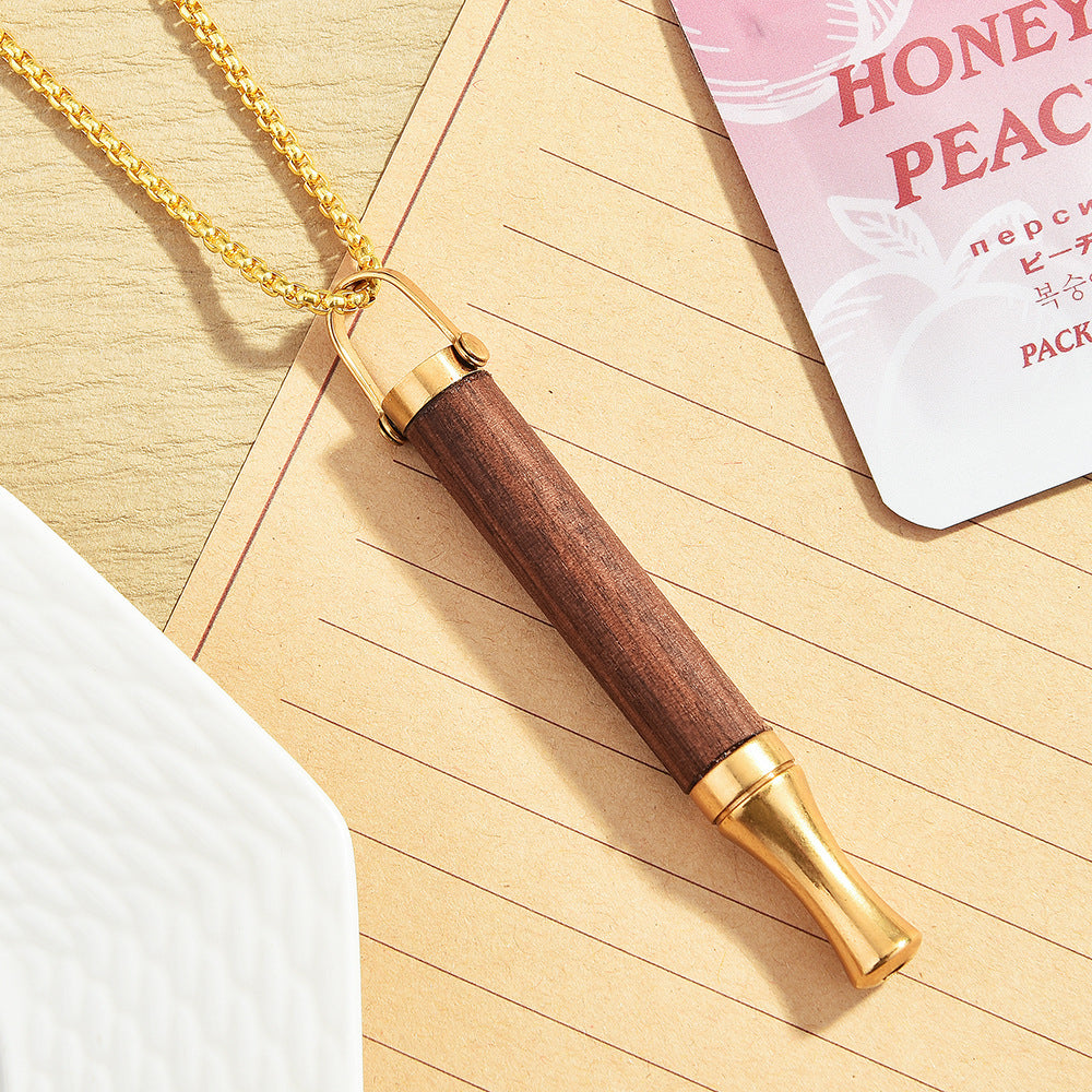 Replaceable Flavor Smoking Cessation Necklace Inhaler