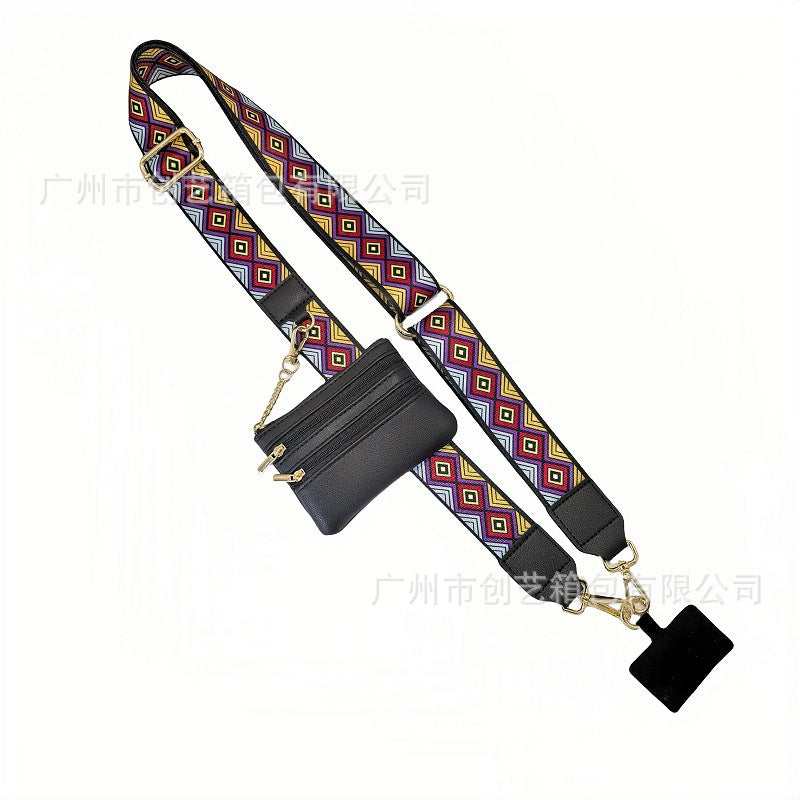 Replaceable Phone Strap with Coin Purse