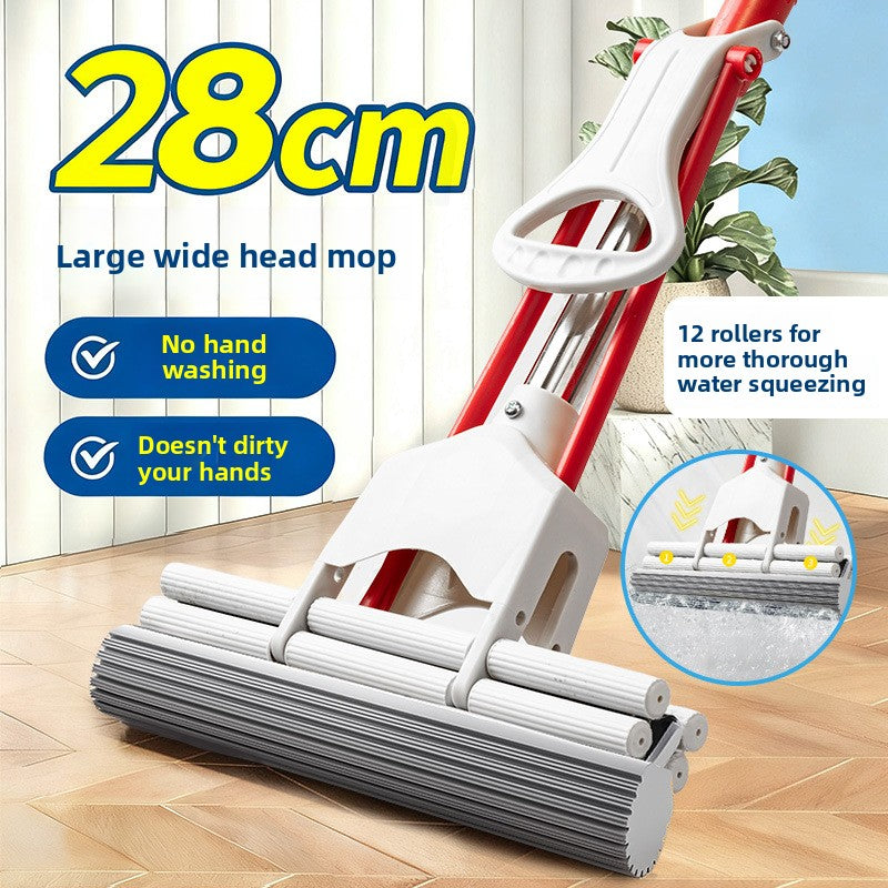 Replacement Sponge Mop Head with Roller Squeezer