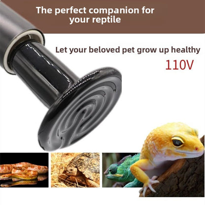 Reptile heating lamp
