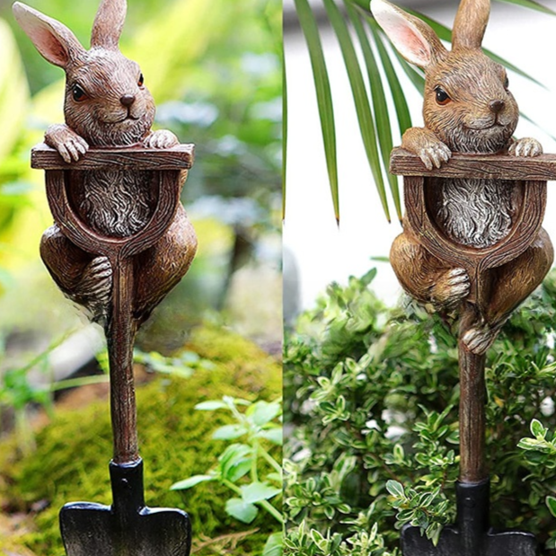 Resin Animal Card Insertion Garden Decor