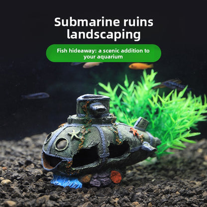 Resin aquarium ornament