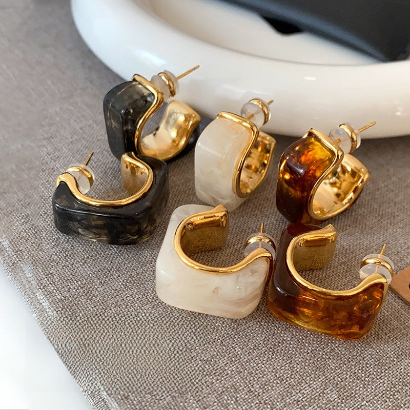 resin earrings