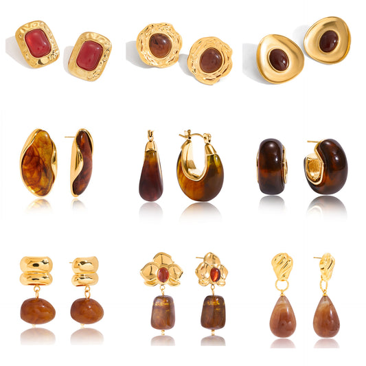 resin earrings