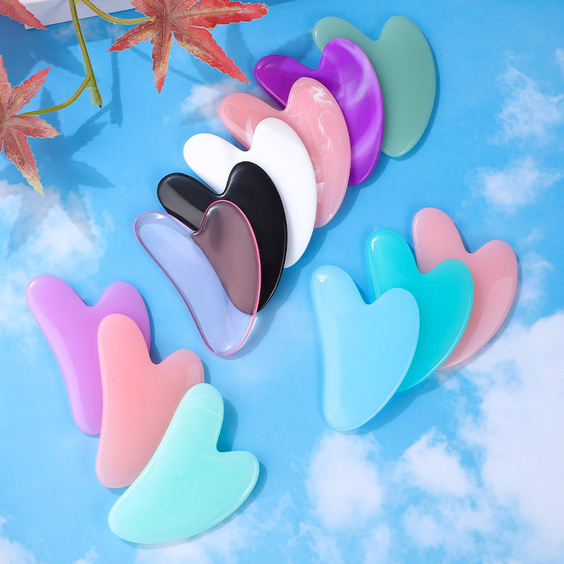 Resin facial scraping board