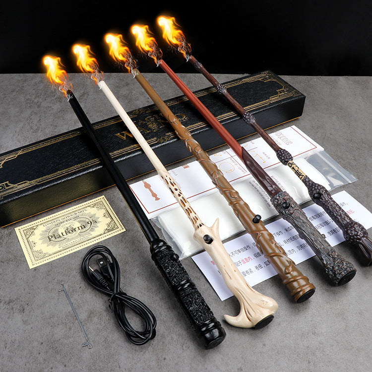 Resin Flame Fireball Magic Wand for Cosplay