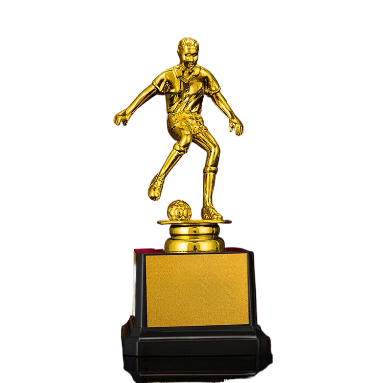 Resin Gold-Plated Football Trophy Souvenir