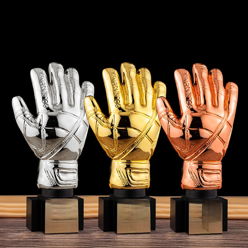 Resin Gold-Plated Football Trophy Souvenir