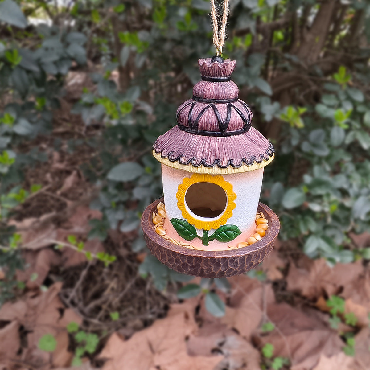 Resin Hummingbird House Garden Decoration Feeder