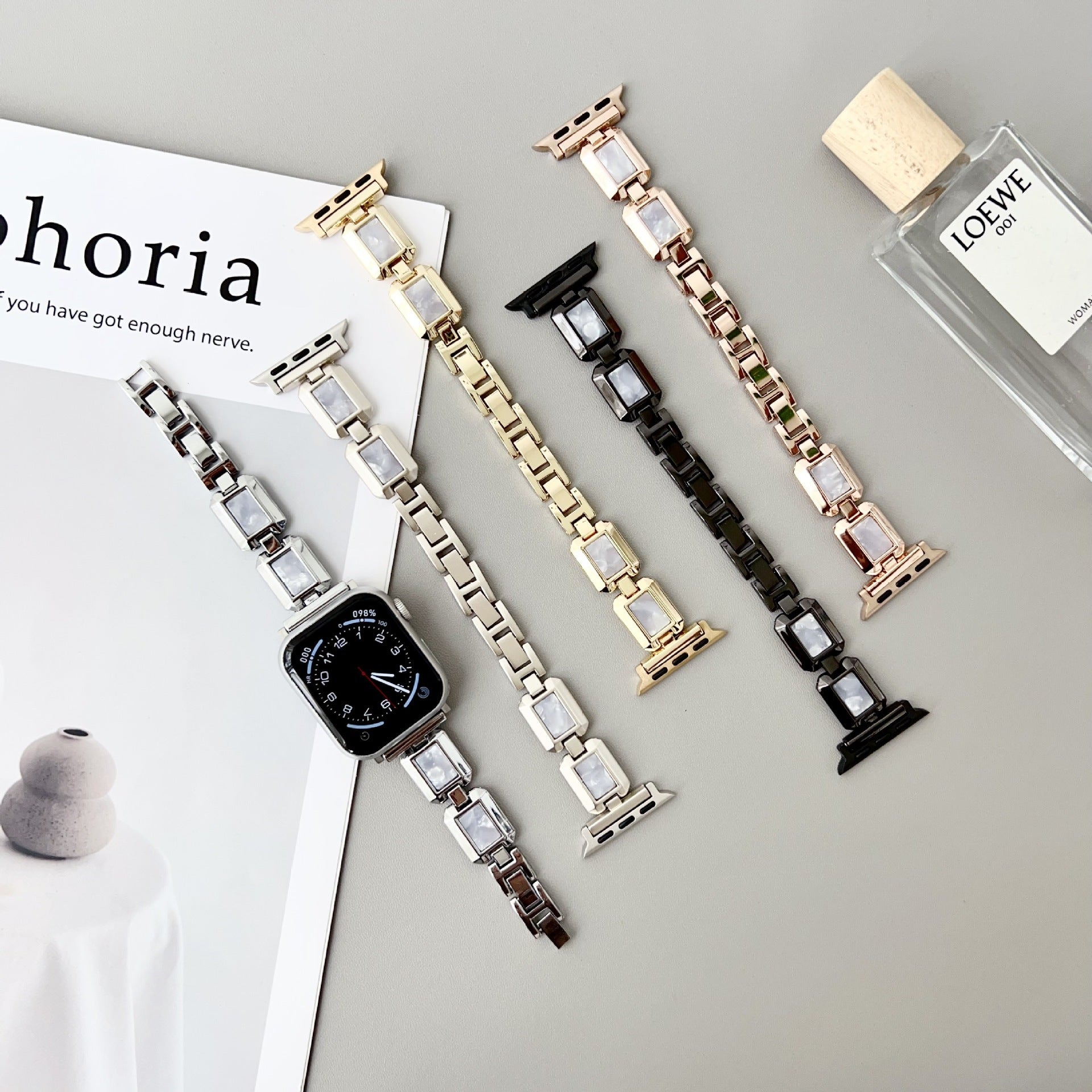 Resin Inlaid Metal Strap