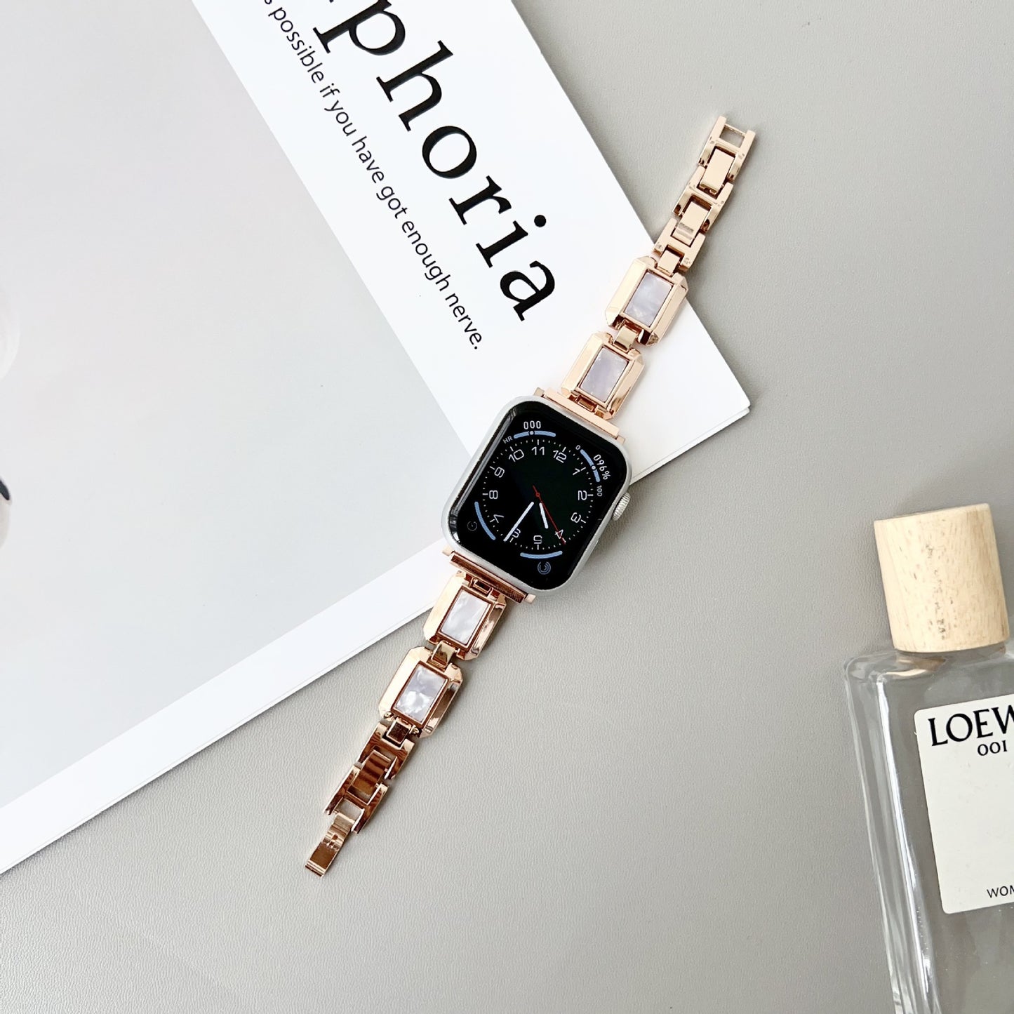 Resin Inlaid Metal Strap