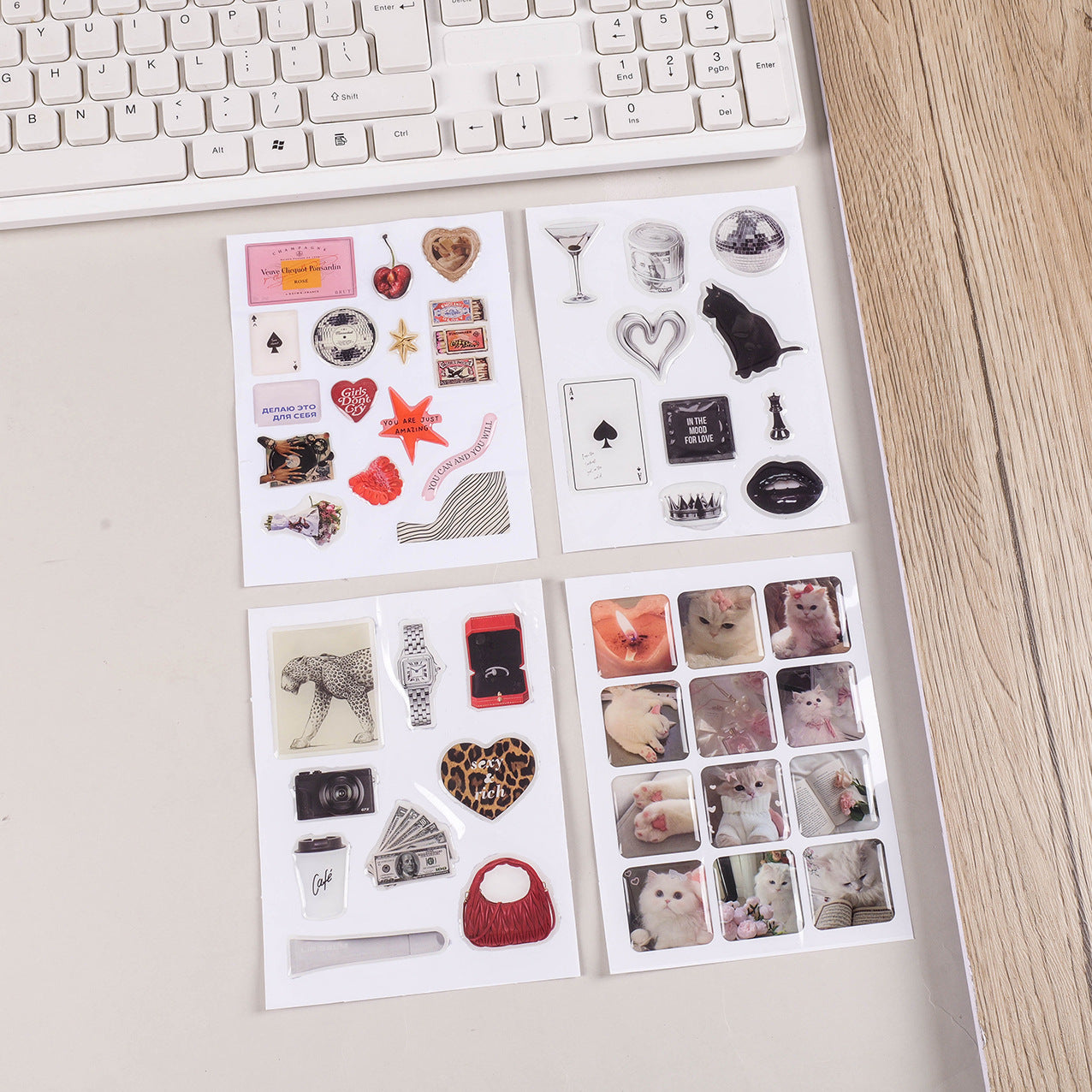 Resin journal stickers