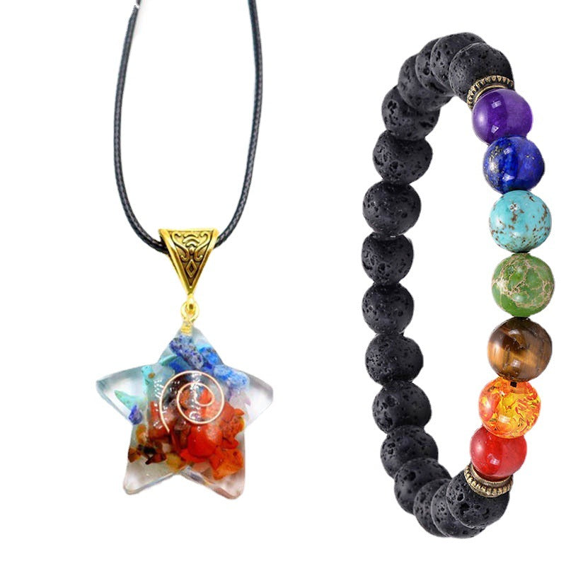 resin moon pendant