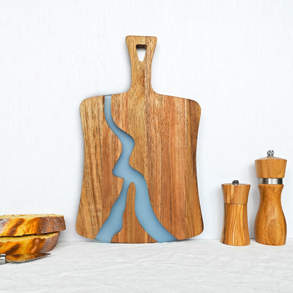 Resin River Acacia Wood Splicing Cutting Board