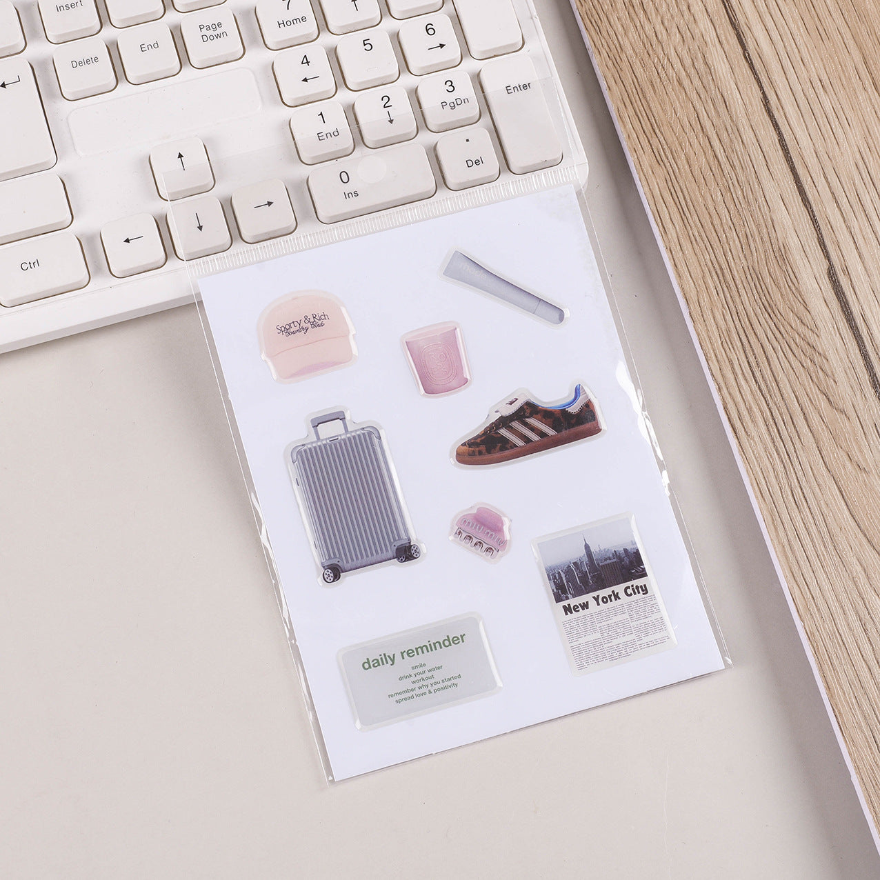 Resin sticker