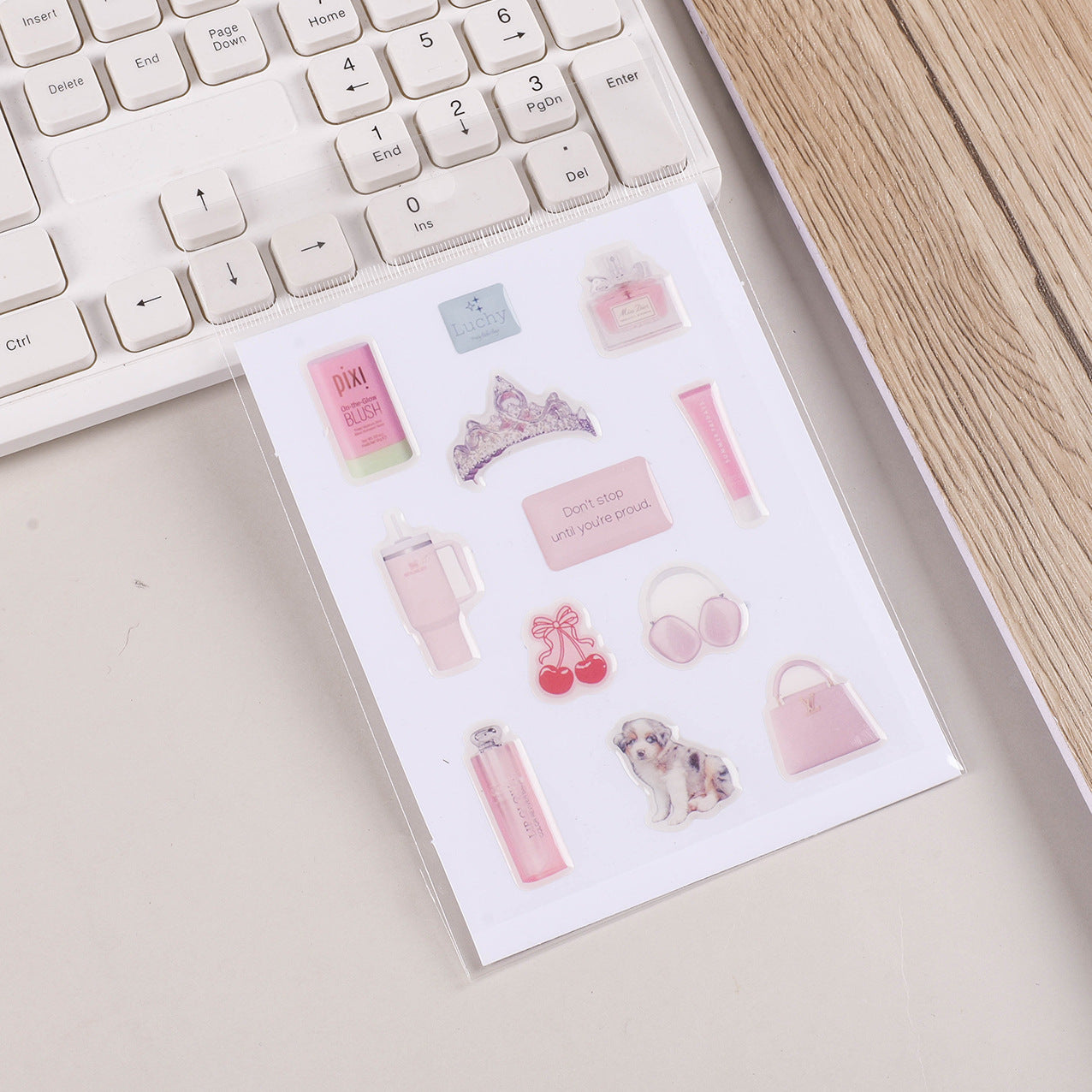 Resin sticker