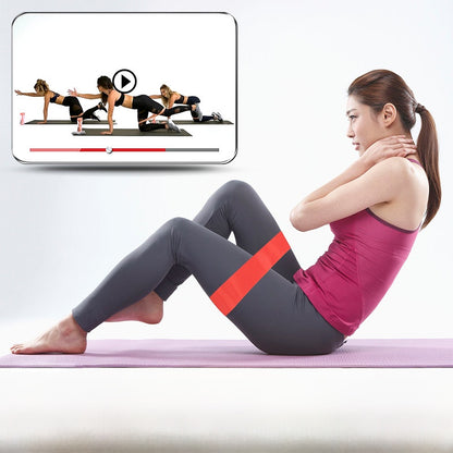 Resistance band exercise for the buttocks