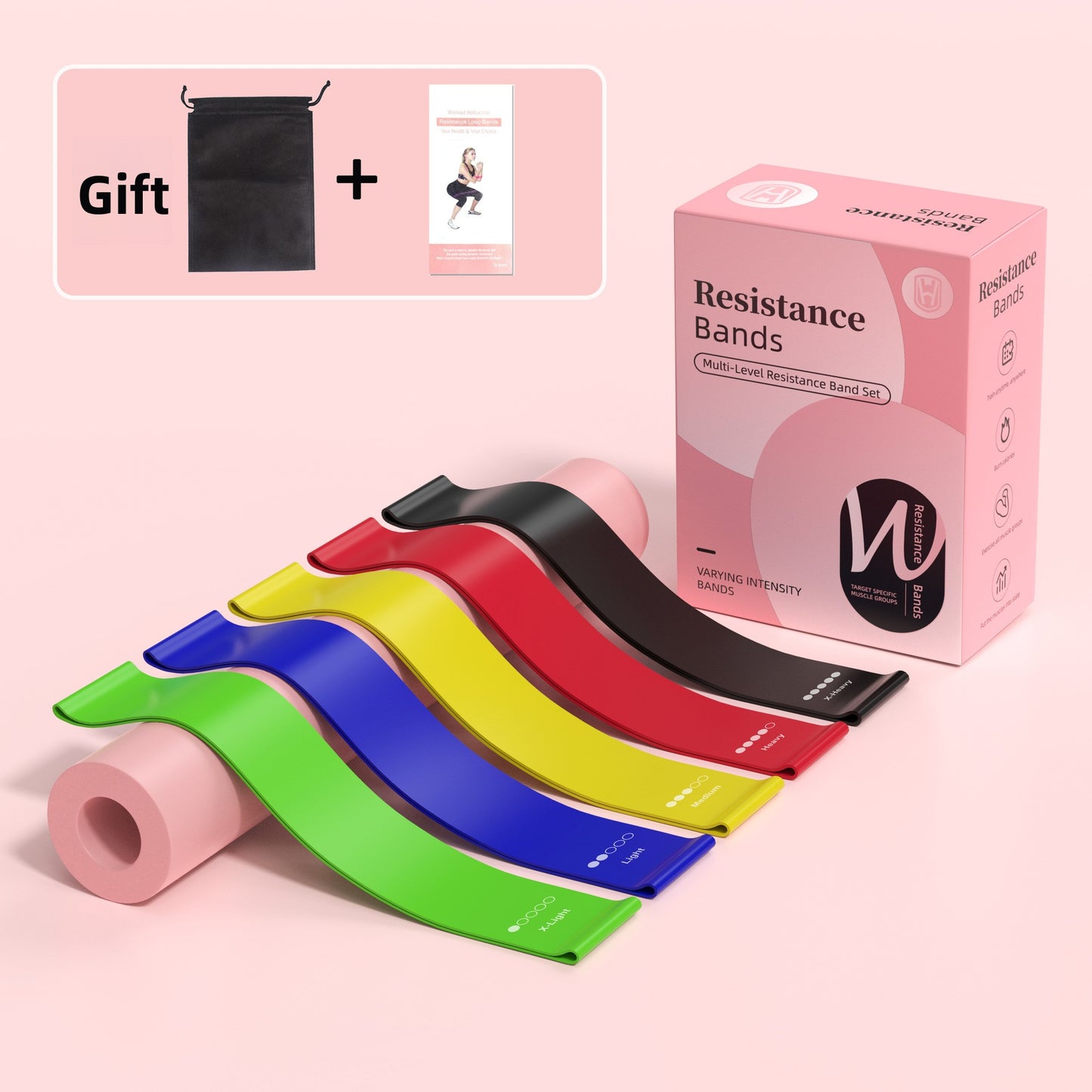 Resistance band yoga strap