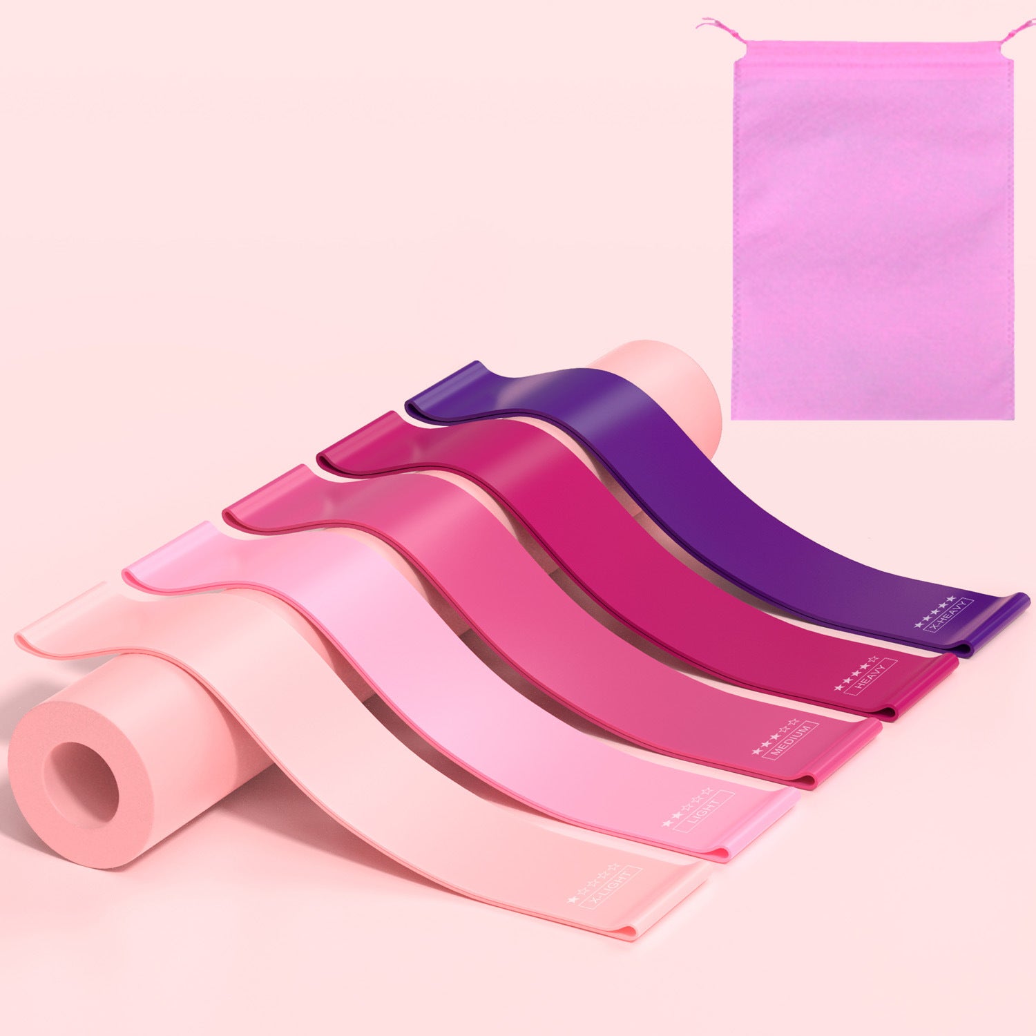 Resistance band yoga strap