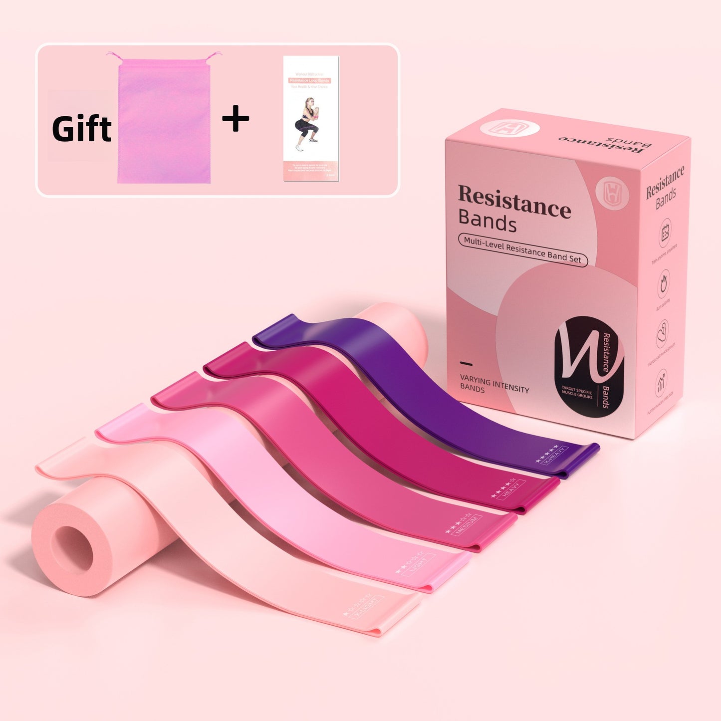 Resistance band yoga strap