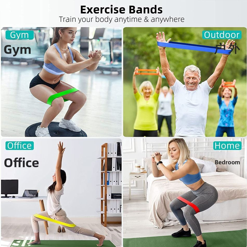 Resistance band yoga strap